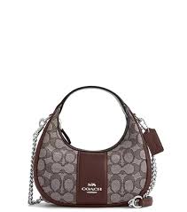 Coach Carmen Shoulder Bag With OG Box Dust Bag 681214 Brown Cloth