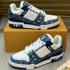 LOUISS VUITTON MID DENIM SNEAKER