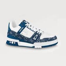 LOUISS VUITTON MID DENIM SNEAKER