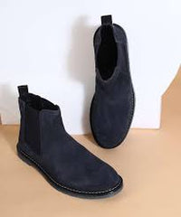 Zara Chelsea boots Black Suede