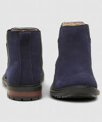 Zara Chelsea boots Navy Suede