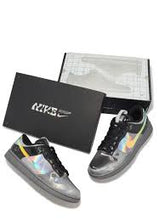 nike dunk low hyperfiat preto e multi color