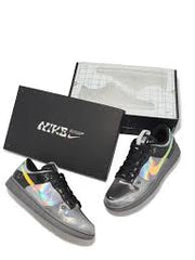 nike dunk low hyperfiat preto e multi color