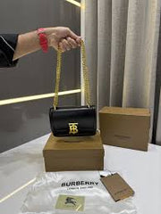 Burberry TB CalfSkin Black Sling With OriginalBox