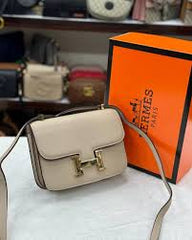 Hermes Constance Slim Epsom Vert With OG Box & Dus Bag (KG-19 Apricot)
