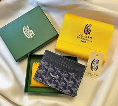 Goyard Saint Sulpice Card Holder Wallet With Dust & OG Box Brown 9636