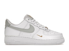 NIKE AIR FORCE 1 GREY GOLD MINI SWOOSH