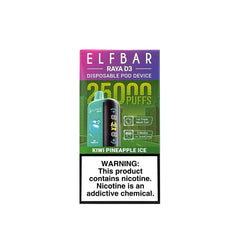 ELFBAAR RAYA D3 25000 PUFF Kiwi Passion Kiwi Pineapple Ice