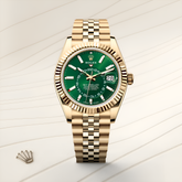 Rolex Sky Dweller Gold Green Jubilee 2025
