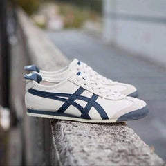 Onitsuka Tiger Mexico 66 sneakers in white and blue leather