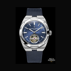 Vacheron Constantin Overseas Tourbillion Blue Silver Semi ETA