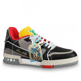 Louis Vuitton Trainer Black Men's Sneakers Shoes