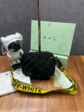Off-White Binder Nylon Small Crossbody With OG Box & Dust Bag & 239 Black Black