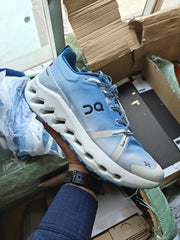 On Cloudsurfer Trail Waterproof Chambray Glacier