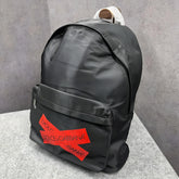 Dolce & Gabbana Nylon Black Red Cross Unisex Backpack With Dust Bag DG922 Black