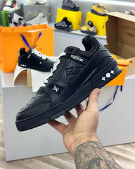 Louis Vuitton LV Trainer Black Embossed Monogram