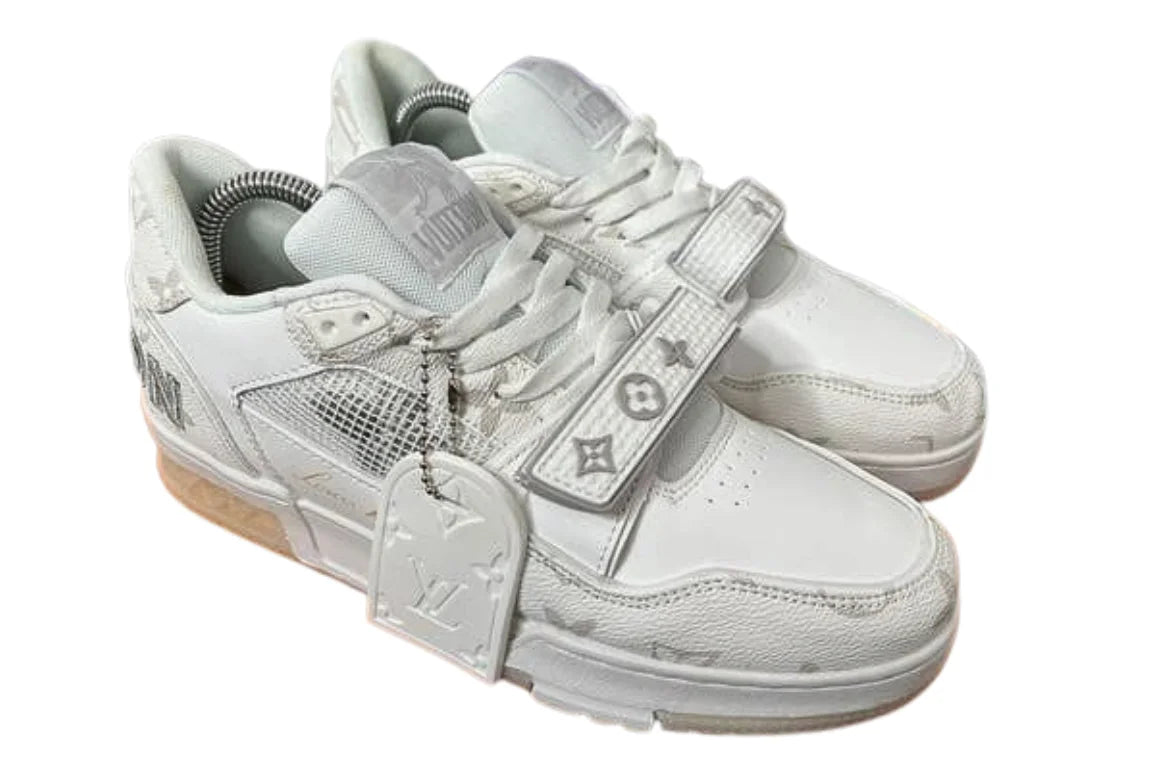 LOUIS VUITTON TRAINER VELCRO STRIPE WHITE Lebrougesind
