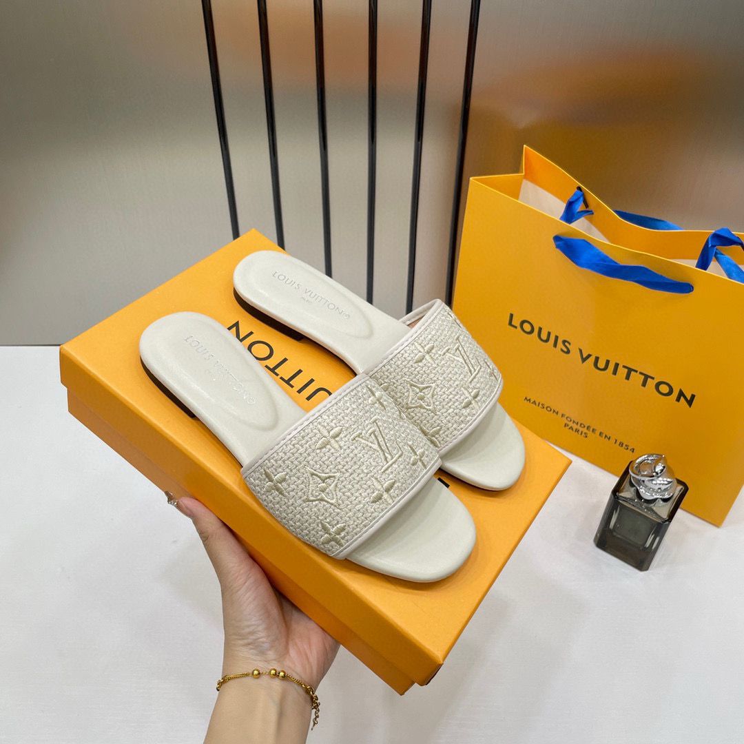 Louis Vuitton Revival Flats Mule For Women With Original Box And Carry Bag