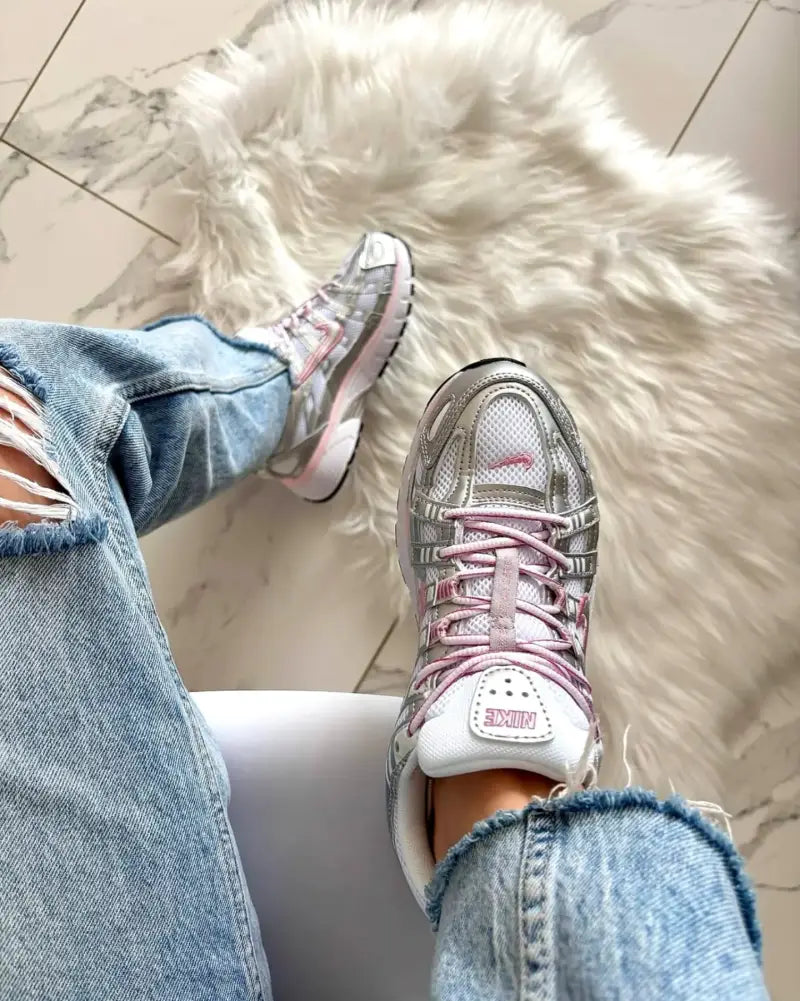 nike p6000 metallic sliver pink