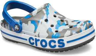 Crocs Grey Blue Bayaband Graphic II Clogs