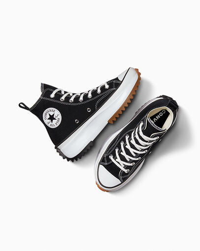 WMNs  Converse Run Star Hike Hi ‰ÛÏBlack/White Gum‰۝