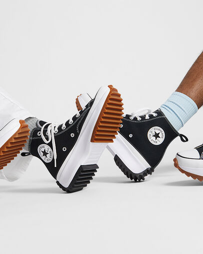 WMNs  Converse Run Star Hike Hi ‰ÛÏBlack/White Gum‰۝