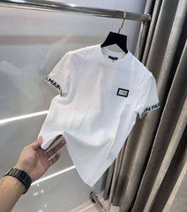 Balmai n Paris White Designer Imported T-Shirt