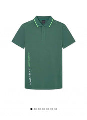 Hacket Sport English Green Premium Classic Polo T-Shirt 001