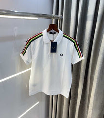 Fred perr y White Embroidery Logo Premium Polo T-Shirt
