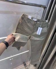 Calvi n klein Beige Premium Classic Linen Trouser