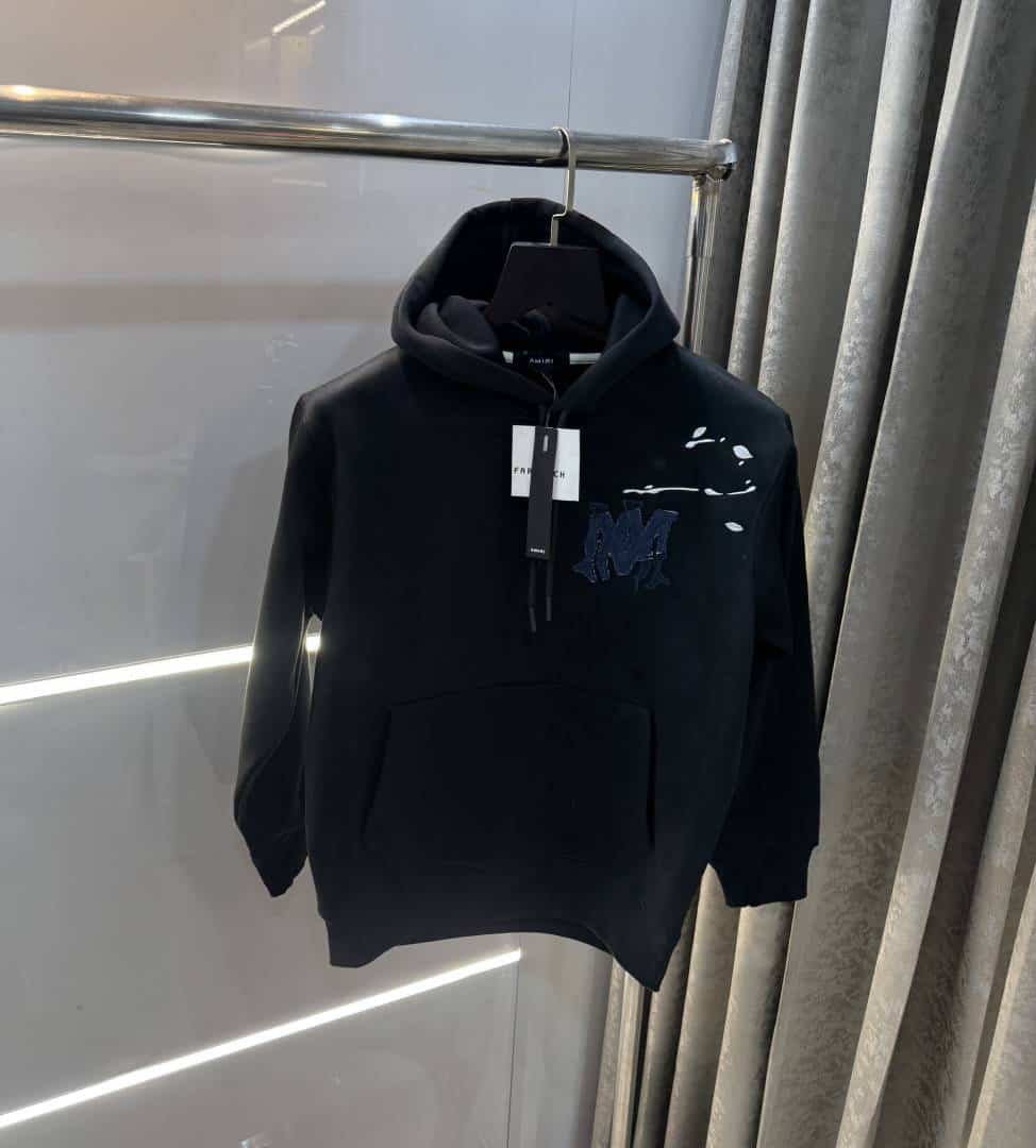 Amir i Black Embroidery Imported Premium Hoodie