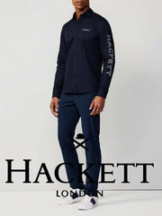 Hacket Londo n Navy Blue Logo Print Premium Shirt