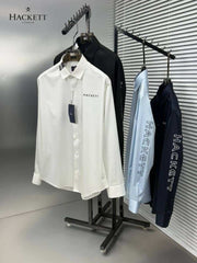 Hacket Londo n Navy Blue Logo Print Premium Shirt