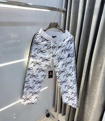 Air Jorda n White Embroidery Logo Imported Trackpant