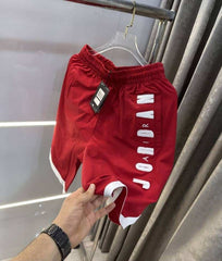 Air  Jordan Red Embroidery Work Premium Shorts