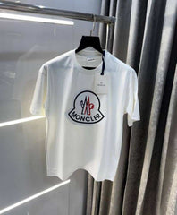 Moncle r White Logo Print Imported Oversized T-Shirt