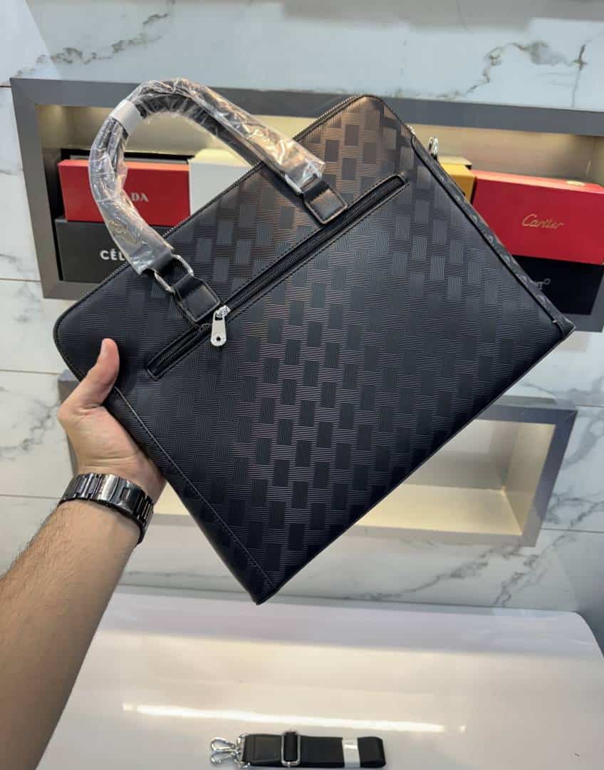 Mont Blanc Black New Luxury Classic Laptop Bag