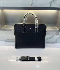 Mont Blanc Black New Luxury Classic Laptop Bag