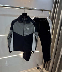 Amir i Black Back Print Imported Tracksuit