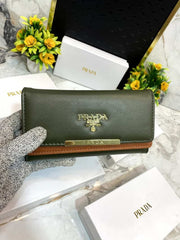 PRAD_A 3 Fold double compartment Clutch wallet 630