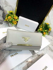 PRAD_A 3 Fold double compartment Clutch wallet 632