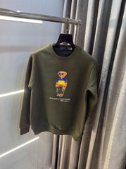 Ralph  Lauren Olive Teddy Edition Imported Sweatshirt