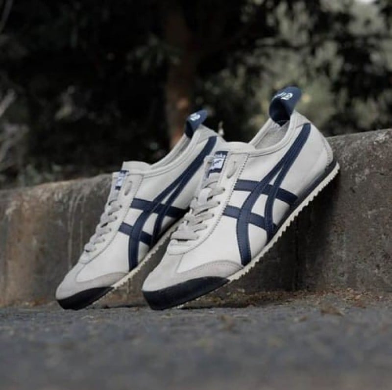 Onitsukaa Tiger MeXico 66 CREAM NAVY LaceUp (FIX)