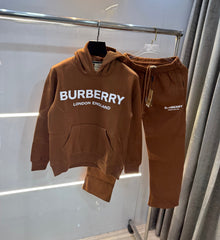 Burberr y Brown Logo Print Imported Tracksuit