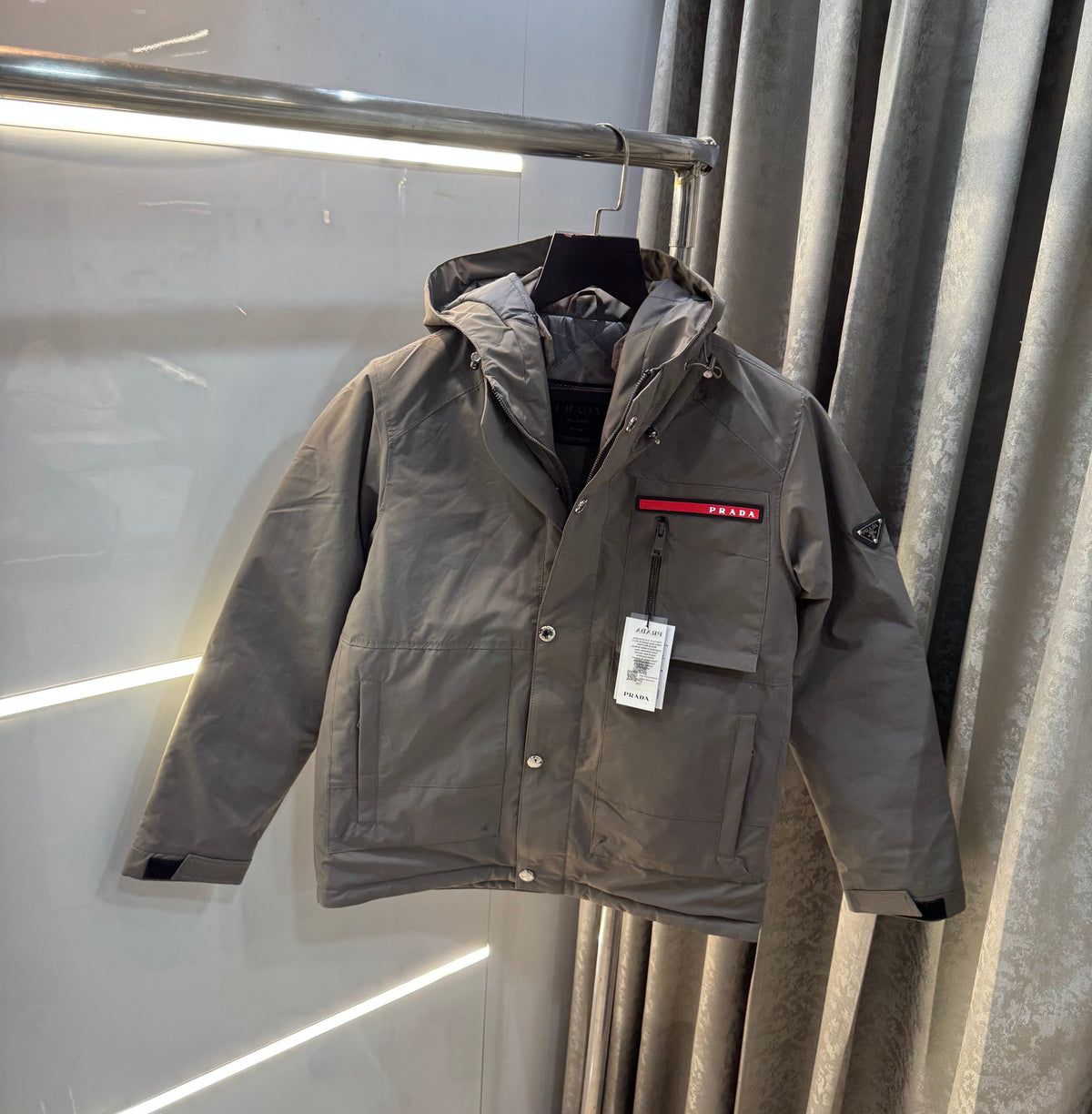 Prad a Milano Grey Imported Puffer Jacket