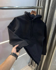 Calvin Klei n Black Embroidery Logo Imported Premium Hoodie