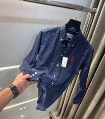 Ami Paris Dark Blue Imported Premium Shirt