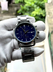 Fossi_l commuter silver blue dial