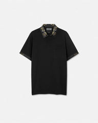 Versac e Couture Black Collar Logo Imported Polo T-Shirt