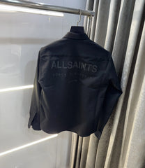 All Saints Black Imported Cargo Shirt
